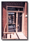 glazed doors with long form handles