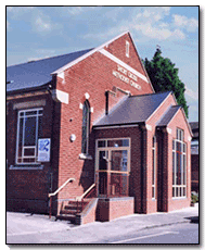 new church entrance - steps to porch